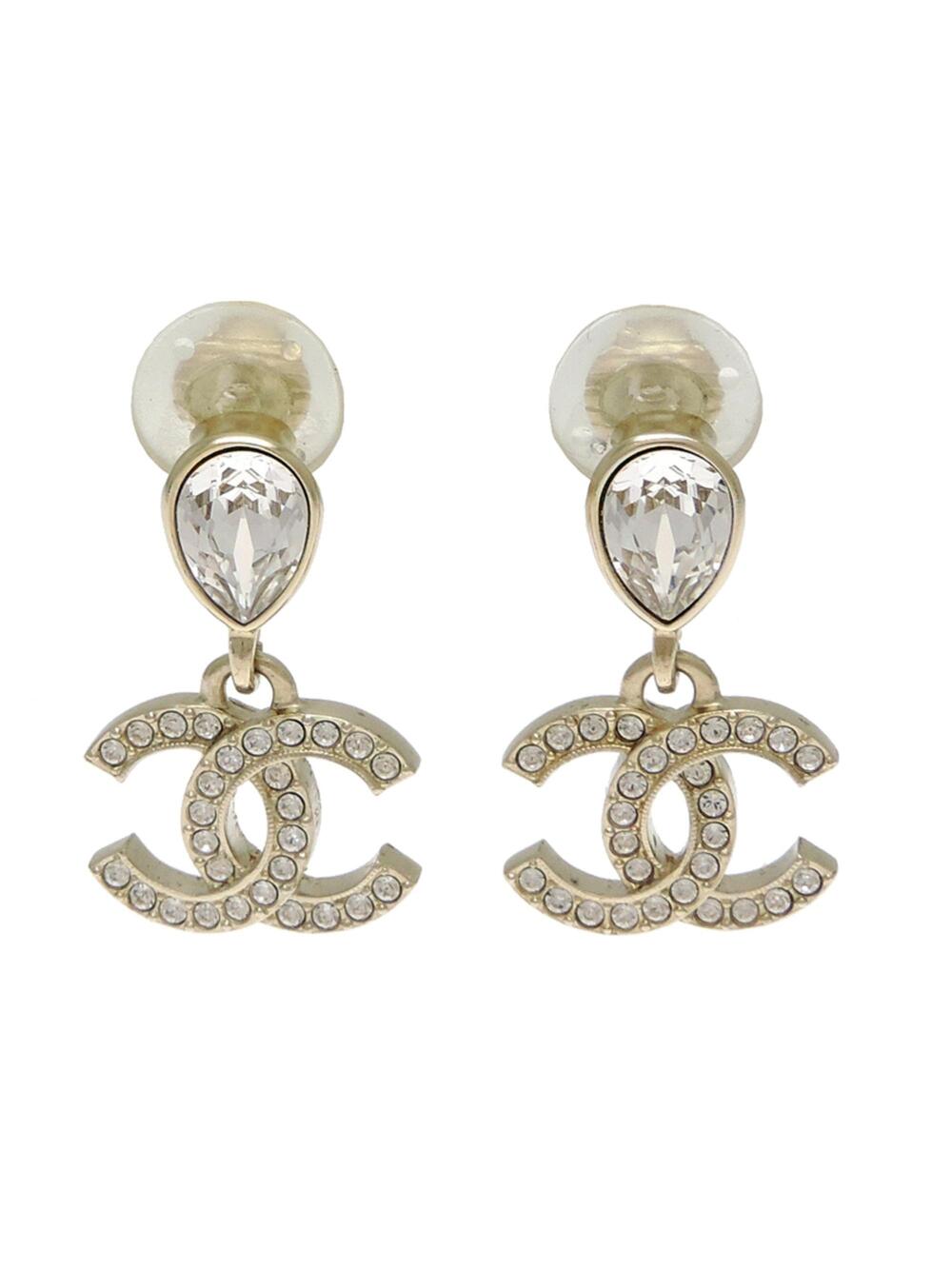 Chanel Cc Logo Clip-On Earrings Metal #347109C12B